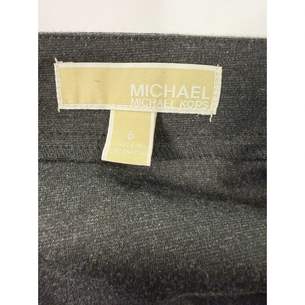 Lot Of 2 Michael Kors Women’s Pencil Skirt Size 6 Gray And Black Knee Length